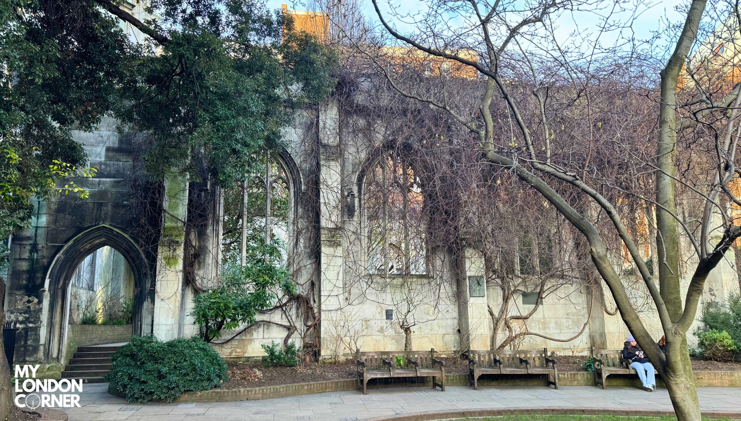 St. Dunstan in the East -  La chiesa in rovina